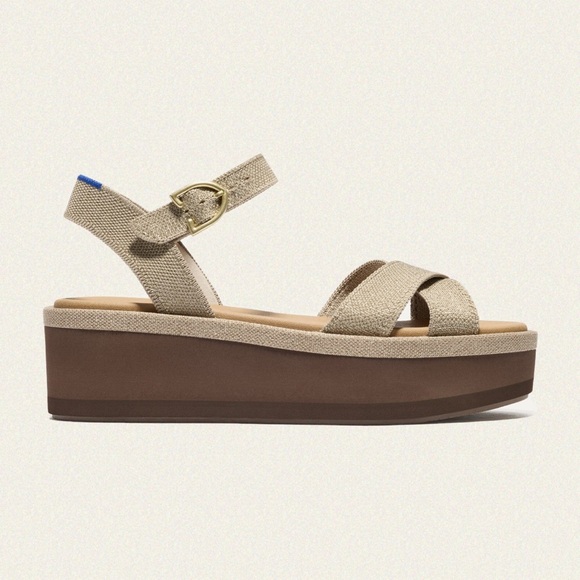 |NWOT| Rothy’s The Criss–Cross Lightweight Wedge Sandal - Picture 2 of 11